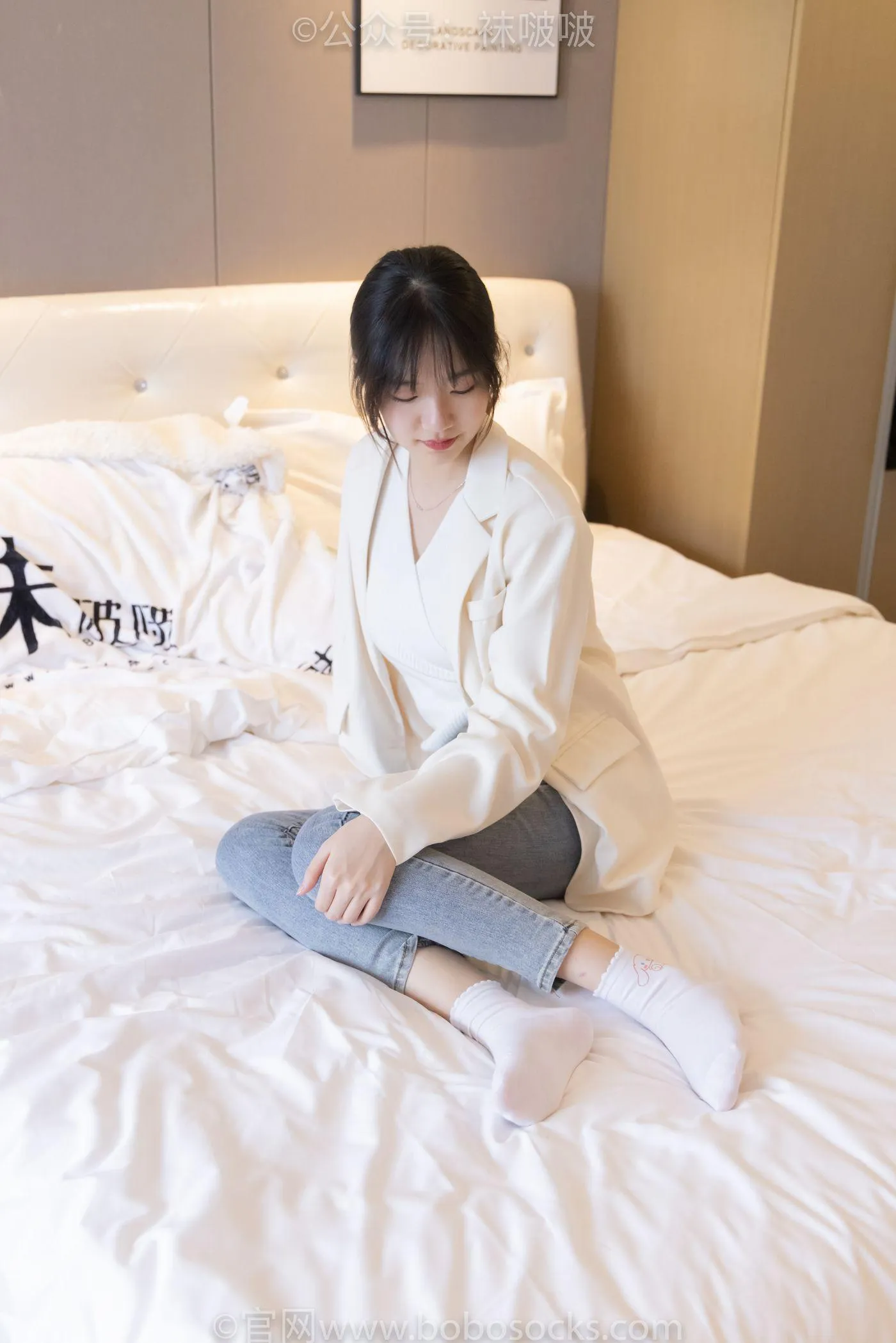[BoBoSocks袜啵啵]NO.050 小甜豆-高跟长靴、白棉袜 [175P]插图4
